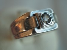 BAGUE CHEVALIERE ART DECO