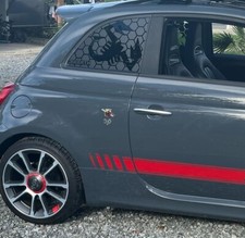 2x Stickers nid D'abeille Fiat Abarth Scorpion 500 500c Sur Mesure 2016-2024