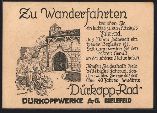 Carte postale dürkoppwerke - carte, ag