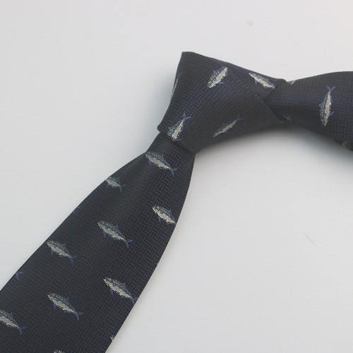 Cravate jacquard motif animal