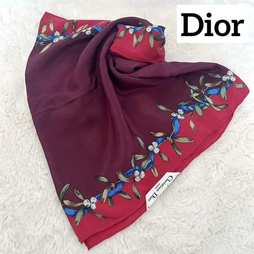 étole soie dior rouge vin - Étole,