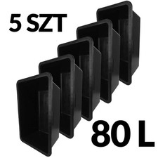 5 x boîte à mortier 80 L bac