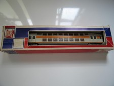 Voiture VB2N 2ème Classe/Fourgon Bde réf 5084 Boite rouge/bleue JOUEF - Bon état