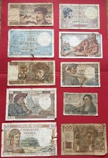 ??Banknotes French??.Lot 10 Billets Français??#ref:1
