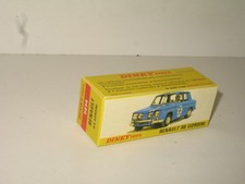 boite 1414 dinky toys (RENAULT R8 gordini) carton dur identique non marqué copi