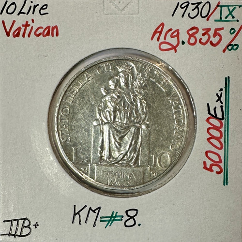 Vatican lire 1930 - 1930, ix