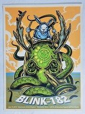 Blink 182 Manchester 2012 Concert Poster 18" x 24" Print Maxx242 signed number