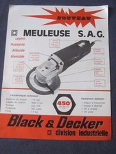 ANCIENNE BROCHURE BLACK ET DECKER MEULEUSE