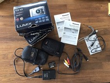 Panasonic Lumix TZ10 Accessoires Notice Batterie Lot Boîtes 