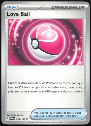 Carte pokémon love ball - carte,