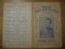 Partition Valse des regrets