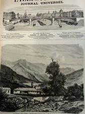 L'illustration n°1493 7 oct 1871 percée des Alpes plage boulogne nouvel opéra 