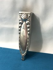 vase porte bouquet / bouquetière de voiture ART DECO en métal argenté no cristal