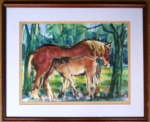 Tableau aquarelle gérard - tableau,