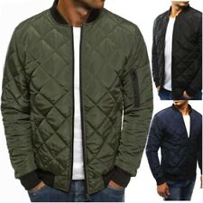 Manteau En Coton Pour Homme Matelassé Bomber Puffer Veste À Zip Parka D'Hiver
