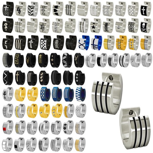 Paire créoles acier inox - paire,