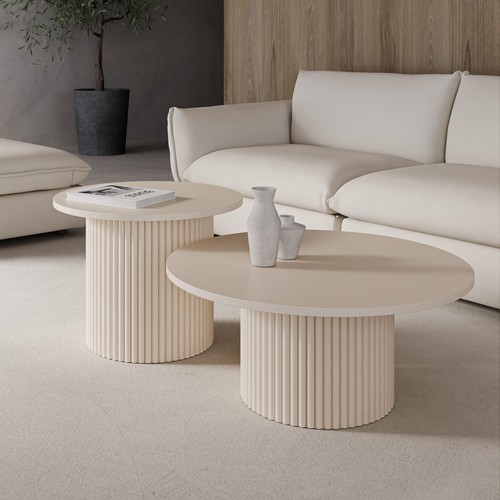 Set table basse ronde - de,