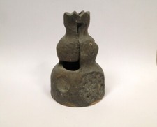 Sculpture Vase Grès Roi Lys Vintage Design Lodereau 1970