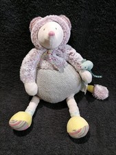 Doudou peluche souris violette