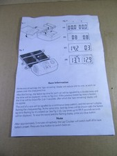 234V Vintage Scalextric Notice 4 Pages pour Compte Tours Slot Car 14.8 X 20.7 cm