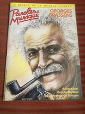 GEORGES BRASSENS Revue PAROLES et MUSIQUE N° 41 JUIN JUILLET AOUT 1984 KACEL