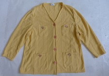 Ara gilet cardigan blazer tricoté grande taille Jaune d'or 22 5XL