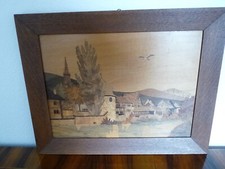 Superbe TABLEAU MARQUETERIE