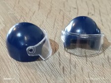 PLAYMOBIL X2 CASQUES BLEU MARINE ANTI-ÉMEUTES MILITAIRES POLICE AGENT SWAT