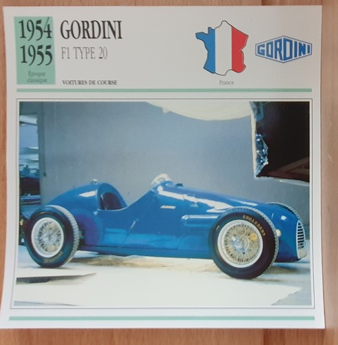 Gordini type 20 carte - gordini ,
