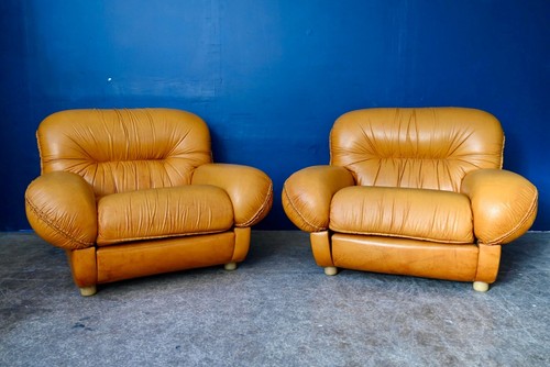 Paire fauteuils club - de,