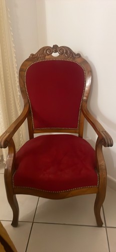 Fauteuil cabriolet velours