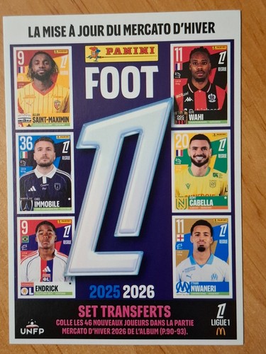 Panini foot ligue 2025 - foot,