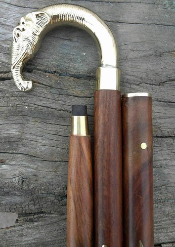 Ancien bâton marche en - de,