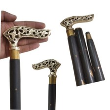 Bâton de marche, canne, tige en bois pour hommes et hommes, design élégant de...