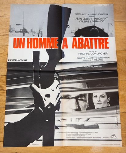 Homme abattre affiche - homme, a