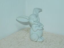 Porcelaine Blanche Figurine " Riant Lapin " Rosenthal-Selb Ploessberg ! H:16cm