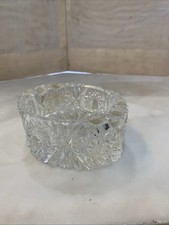 Ancien Cendrier Cristal Bohème Collection Taillée