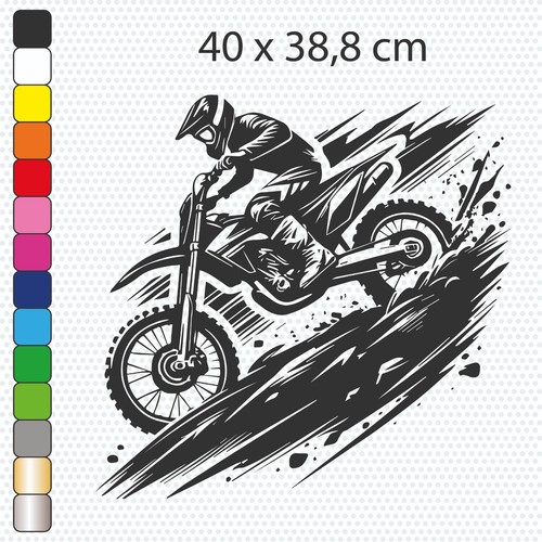 Moto cross sticker - cross,