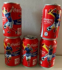 LOT 5 CANETTES COCA COLA WORLD