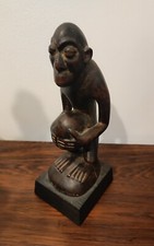 Rare statuette singe kongo ou Luba