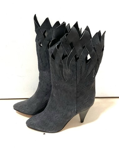 Neuves bottes cuir flamme - bottes, en