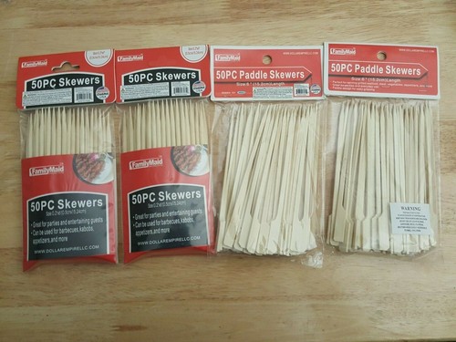 200 pcs bamboo skewers sticks - pcs,