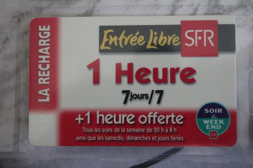 Telecarte sfr recharge - telecarte,