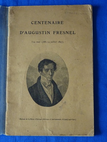 Centenaire augustin fresnel - centenaire,