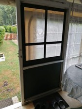 Porte coulissante auvent levooze verte