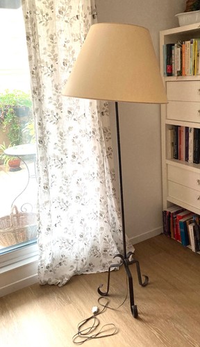 Lampadaire fer forgé - en,