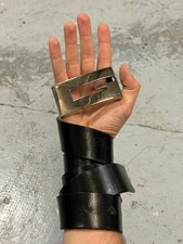 2000s Gucci G Black Leather Belt (One Size)