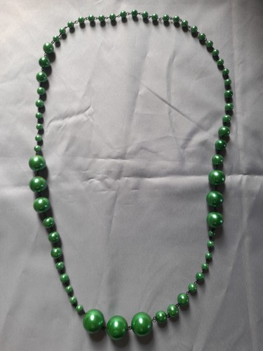 Collier long vert - collier,