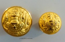 lot de 2 BOUTONS MILITAIRES  