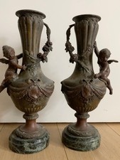 Paire De Vase Bronze Et